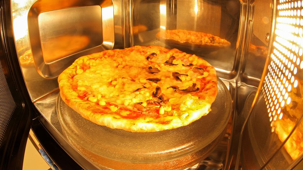 Pizzas in a microwave go soggy because the air does not become dry enough to evaporate moisture (Credit: Getty Images) Pizzas in a microwave go soggy because the air does not become dry enough to evaporate moisture (Credit: Getty Images)