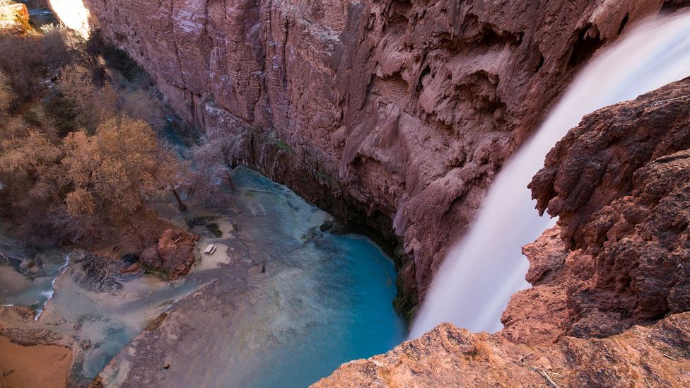 Havasu and Mooney falls are fed by water from an underground spring (Credit: Reuben Hernandez)