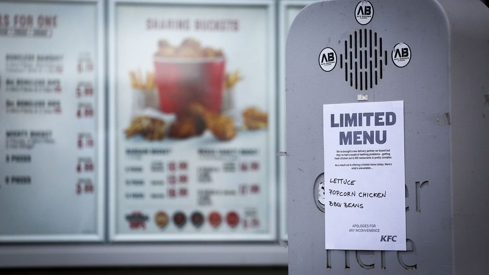 Customers take fast food seriously - last week, delivery problems caused 900 KFC restaurants in the UK to close temporarily, causing customer consternation (Credit: Getty Images)