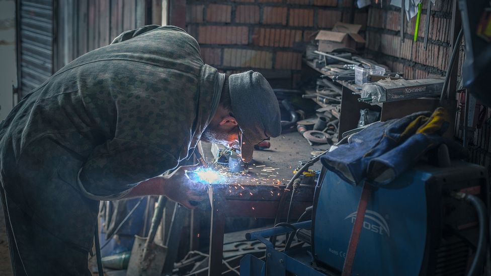 The tanks require many months of repairs before they can be coaxed back to life (Credit: Anton Skyba) The tanks require many months of repairs before they can be coaxed back to life (Credit: Anton Skyba)