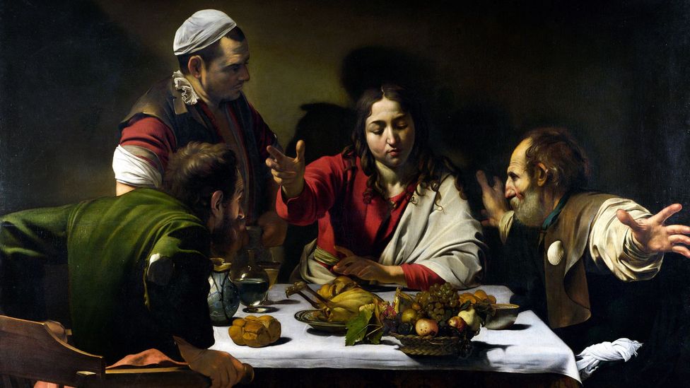 Caravaggio advanced a chiaroscuro style in paintings like Supper at Emmaus that became known as tenebrism – for its replication of the effect of Tenebrae candles (Credit: Alamy)