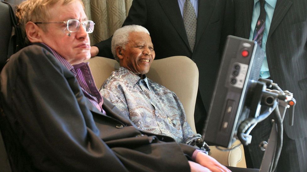 Stephen Hawking's career spanned beyond academia, into motion pictures and beyond - he's pictured here with Nelson Mandela (Credit: Getty Images) Stephen Hawking's career spanned beyond academia, into motion pictures and beyond - he's pictured here with Nelson Mandela (Credit: Getty Images)