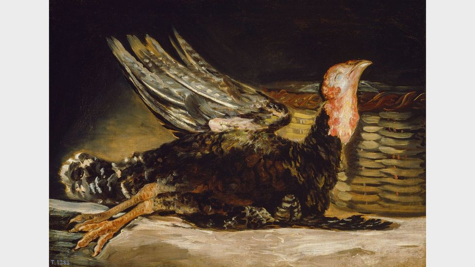 Во время своей серии «Бедствия войны» Гойя писал натюрморты, которые
Избранные мертвые животные - возможно, в качестве памятного подарка (Фото: Museo Nacional del Prado) 