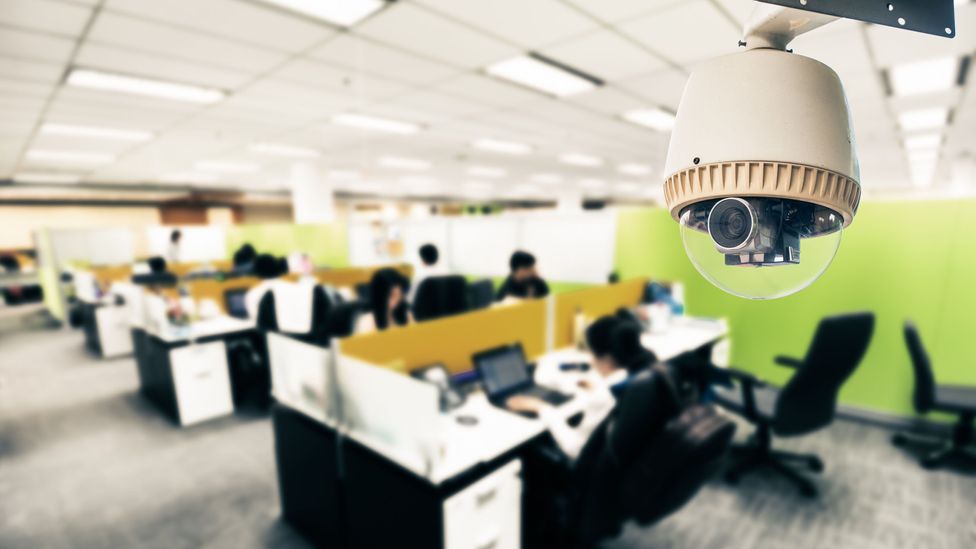 Some firms use cameras and Bluetooth infrared sensors to detect how many people are working in one particular part of an office and how they move around (Credit: Getty Images)