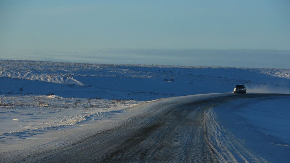 The Inuvik-Tuktoyaktuk Highway took four years and cost CAD$300 million to build (Credit: Mike MacEacheran)