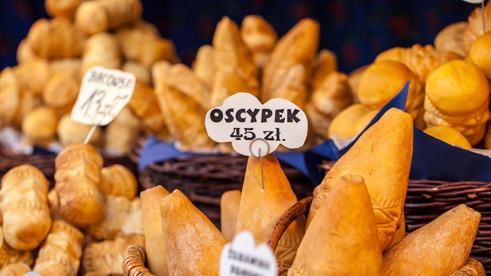 Oscypek comes in three shapes: oval, barrel and the traditional spindle, which is the only form protected by the EU (Credit: MARIUSZ PRUSACZYK/Alamy)