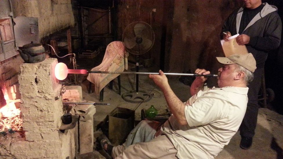Recycled glass is giving new life to glassblowing in Lebanon, a traditional craft that's been going since Phoenician times (Credit: Ziad Abichaker)