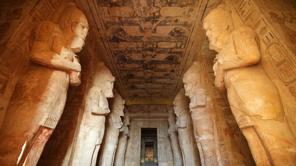 The Great Temple, built by Pharaoh Ramses II, features floor-to-ceiling hieroglyphics (Credit: EmmePi Travel/Alamy)