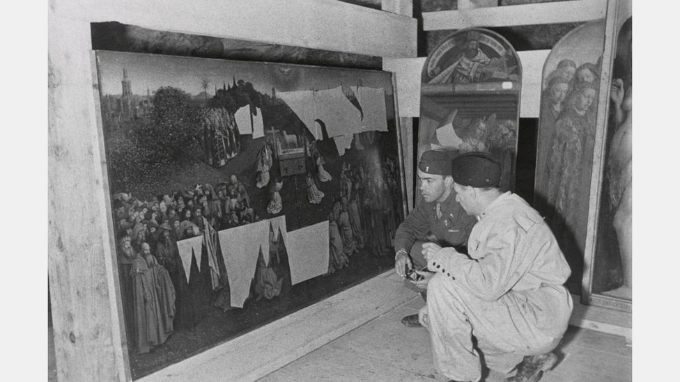The Nazis stored thousands of works in a salt mine in Altaussee, Austria, near Hitler’s ‘home town’ of Linz, where he planned for a massive museum to be built (Credit: Alamy) The Nazis stored thousands of works in a salt mine in Altaussee, Austria, near Hitler’s ‘home town’ of Linz, where he planned for a massive museum to be built (Credit: Alamy)