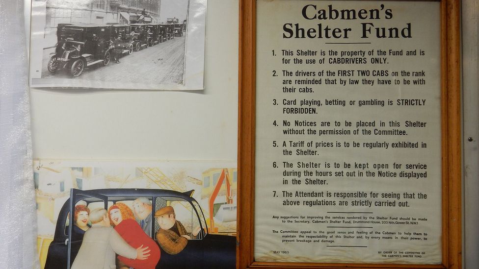 Card playing and gambling are prohibited inside London's cabmen's shelters (Credit: Ella Buchan)