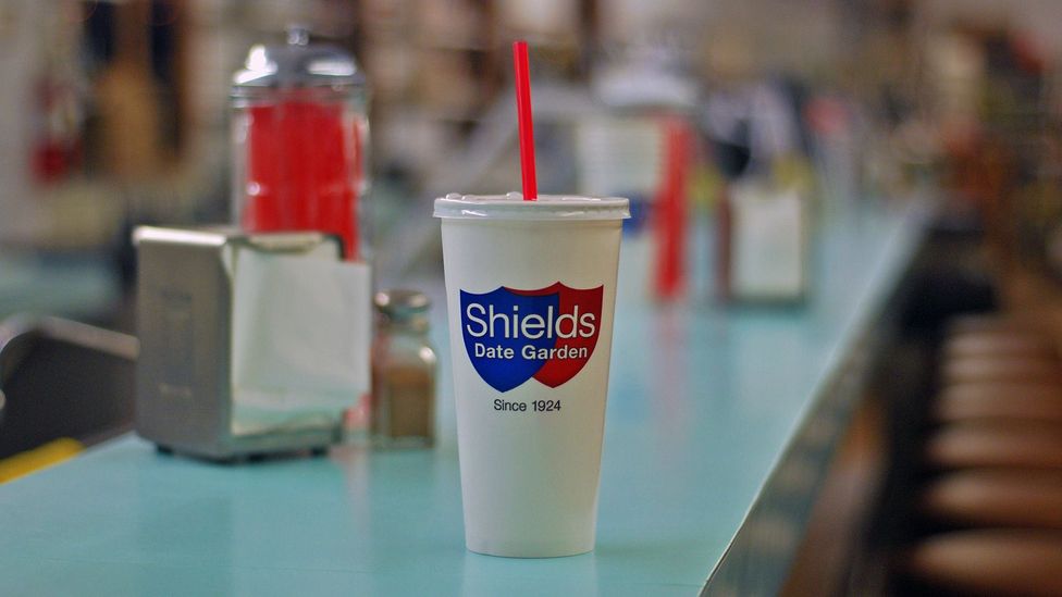 At Shields Date Garden, date crystals are used to give the milkshake its sweet, earthy flavour (Credit: Shields Date Garden)
