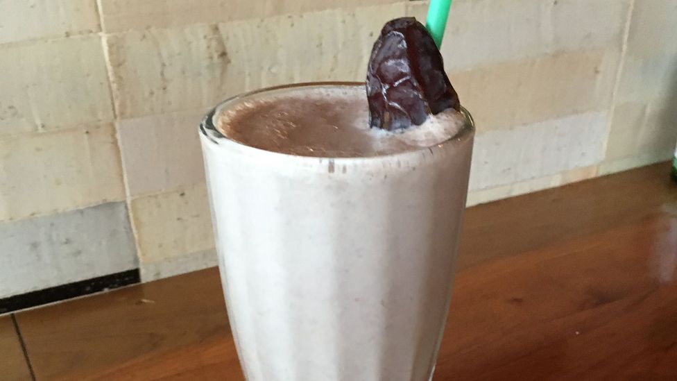 The date milkshake is a popular treat in California’s Coachella Valley (Credit: Larry Bleiberg)