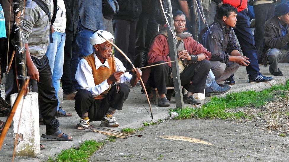 Archery is still a significant part of life in Meghalaya, with many of the state’s villages hosting shooting competitions (Credit: Charukesi Ramadurai)
