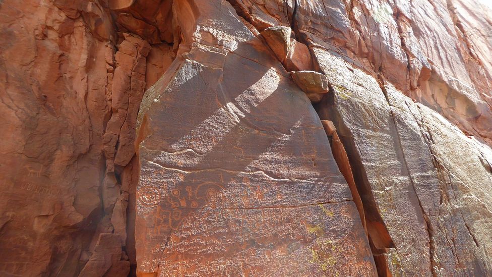 Petroglyphs in Arizona’s Coconino National Forest were carved to track the passage of time (Credit: Larry Bleiberg)