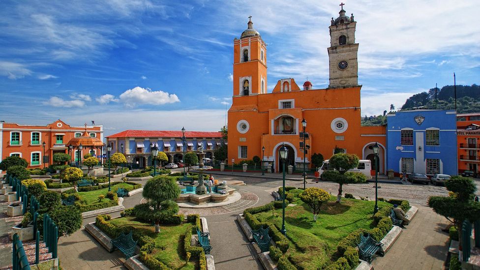 Real del Monte, Mexico’s sloping red roofs and manicured gardens are reminiscent of England (Credit: Getty Images)