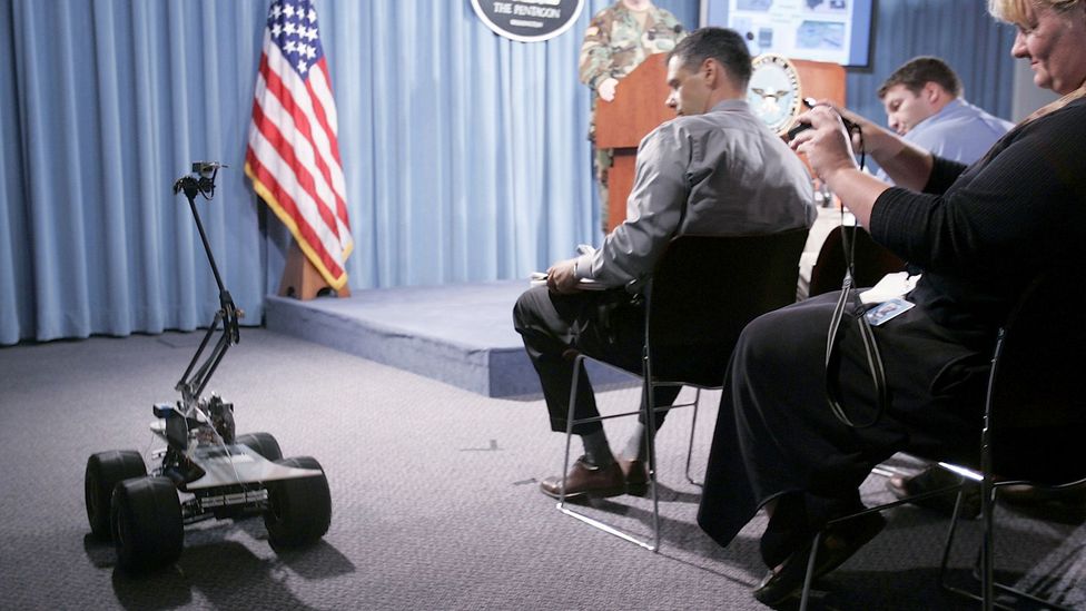 The Multi-Function Agile Remote-Controlled Robots (MARCbots) are employed by the US military to search for bombs (Credit: Getty Images) The Multi-Function Agile Remote-Controlled Robots (MARCbots) are employed by the US military to search for bombs (Credit: Getty Images)