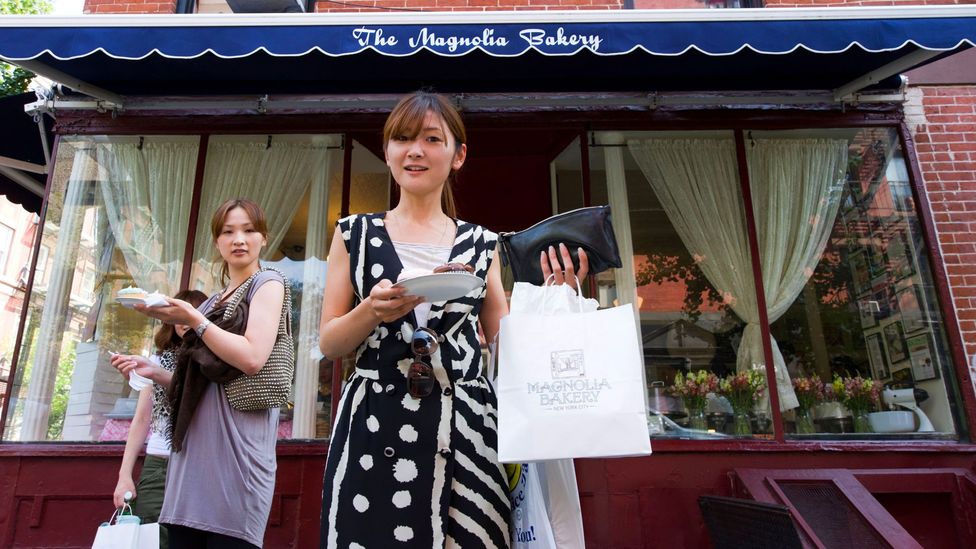 Magnolia Bakery cupcakes became a New York institution because they were featured in Sex and the City, and they have proven popular in Asia as well (Credit: Alamy)