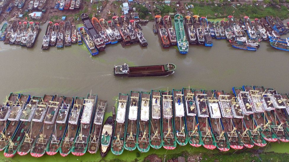 Fishing vessels shelter ahead of a storm in China (Credit: Getty Images) Fishing vessels shelter ahead of a storm in China (Credit: Getty Images)