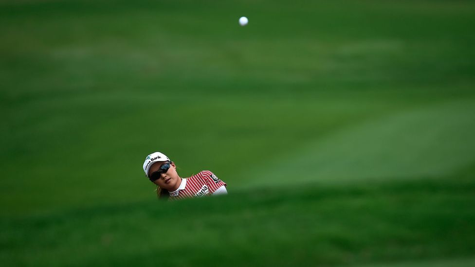 Minjee Lee of Australia hits a shot during the final round of the Honda LPGA golf tournament in 2018 (Credit: Getty Images)
