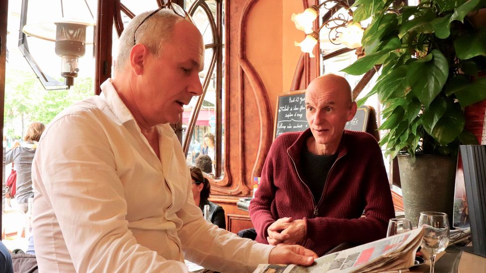 Serge Jovanovic (left) and Georges Cano have eaten lunch together at Le Bistrot du Peintre for 15 years (Credit: Vivian Song) Serge Jovanovic (left) and Georges Cano have eaten lunch together at Le Bistrot du Peintre for 15 years (Credit: Vivian Song)