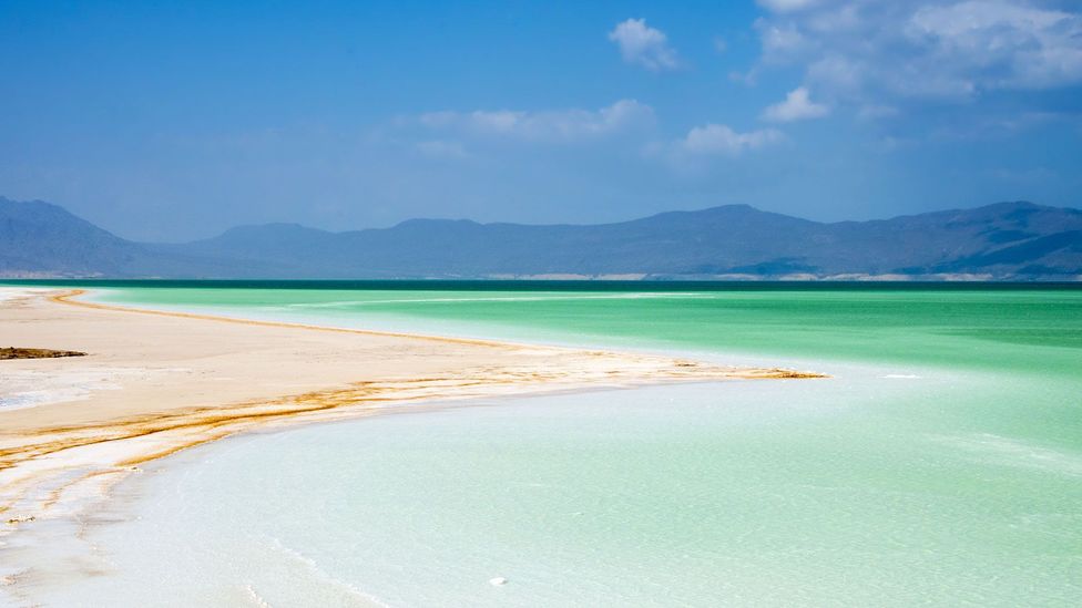 At first glance, Djibouti’s Lac Assal could easily be mistaken for a Caribbean beach