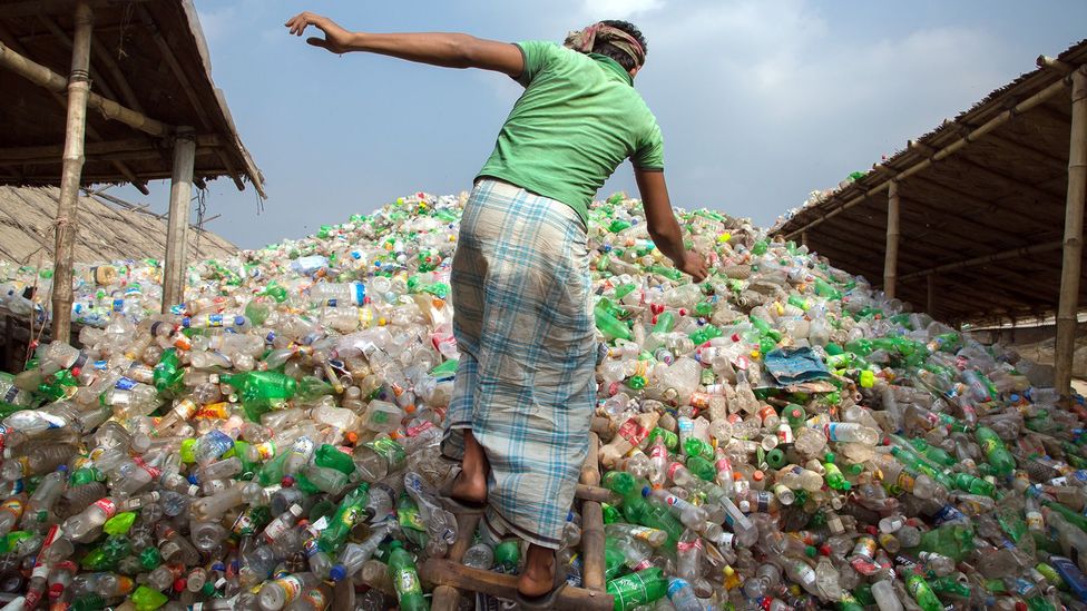 Recycling Plastic Bottles and Caps for Improving Plastic Bag Storage