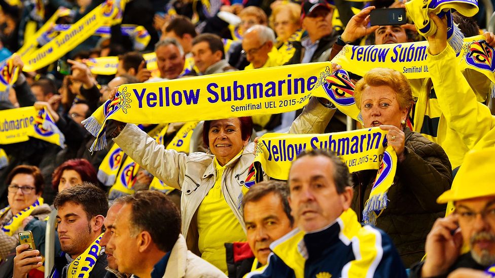 Villarreal Football Club in Spain has adopted the nickname Yellow Submarine based on their home colours (Credit: Getty Images) Villarreal Football Club in Spain has adopted the nickname Yellow Submarine based on their home colours (Credit: Getty Images)