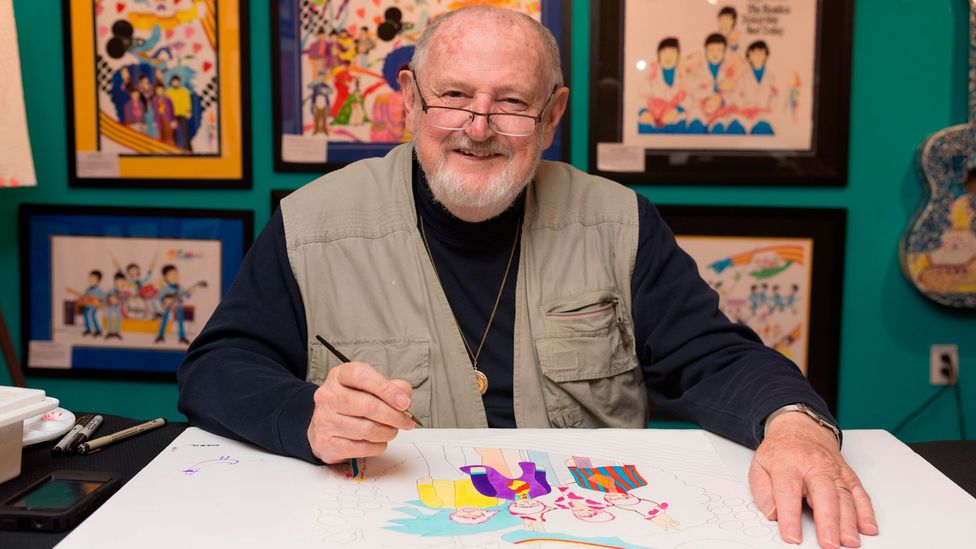 Yellow Submarine animator Ron Campbell created paintings for fans at SXSW in Austin, Texas in 2014 – The Snowman director Dianne Jackson also worked on the film (Credit: Alamy) Yellow Submarine animator Ron Campbell created paintings for fans at SXSW in Austin, Texas in 2014 – The Snowman director Dianne Jackson also worked on the film (Credit: Alamy)