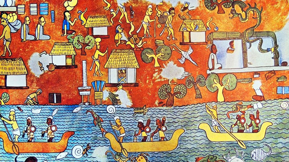 The 1,600-year-old murals at the Mayan temple at Chichén Itzá still have vibrant colours, including blue, which usually fades (Credit: Getty Images) The 1,600-year-old murals at the Mayan temple at Chichén Itzá still have vibrant colours, including blue, which usually fades (Credit: Getty Images)