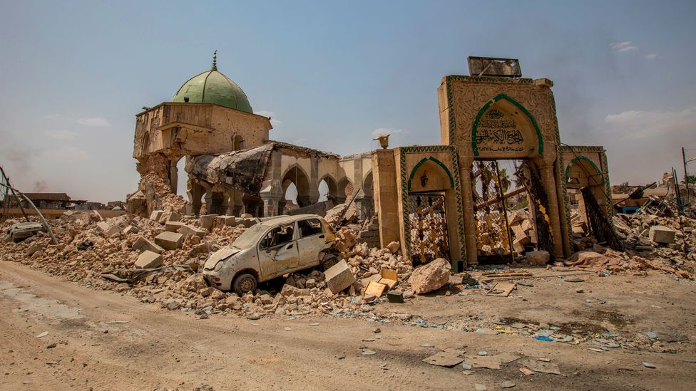 Countless structures, including the Al-Nuri Mosque in Mosul, Iraq, have been the collateral damage of the many conflicts spanning the Middle East (Credit: Getty Images) Countless structures, including the Al-Nuri Mosque in Mosul, Iraq, have been the collateral damage of the many conflicts spanning the Middle East (Credit: Getty Images)