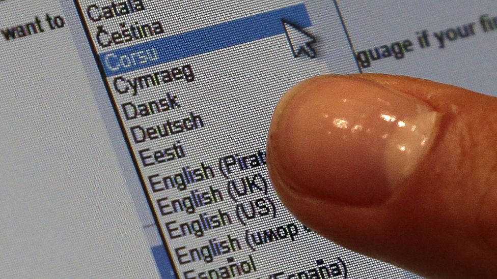 Facebook's interface is now available in over 100 languages. And on their personal profiles, many people try to project a multilingual flavour (Credit: Getty Images) Facebook's interface is now available in over 100 languages. And on their personal profiles, many people try to project a multilingual flavour (Credit: Getty Images)