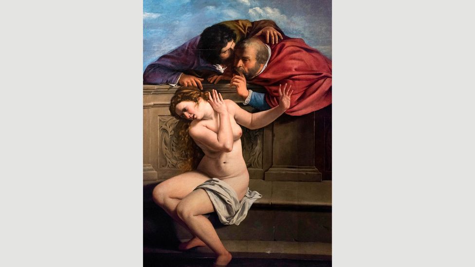 Gentileschi often retold Biblical scenes, such as Susanna and the Elders, 1610, to comment on 17th-Century Italy (Credit: Alamy)