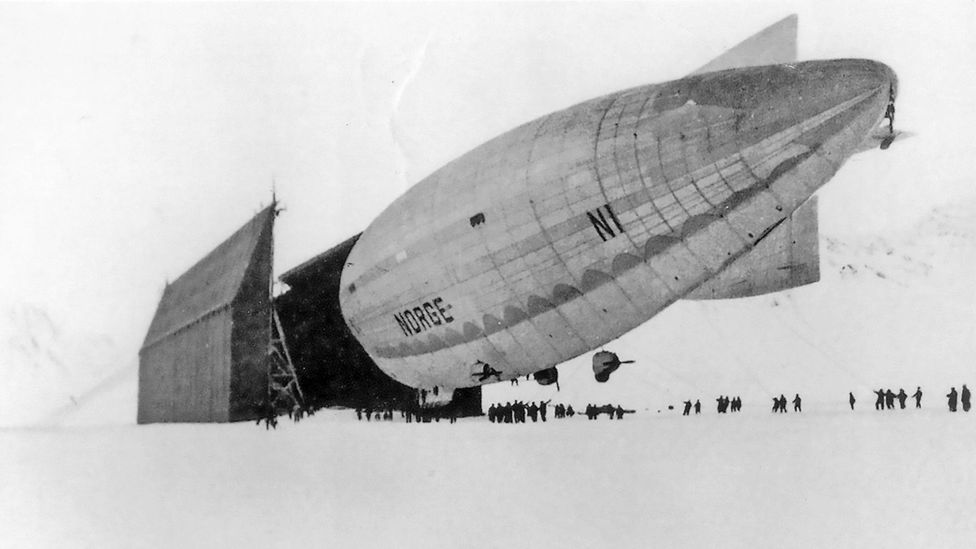 Other Airships like the Norge had been used to explore the icy Arctic expanses (Credit: Alamy)