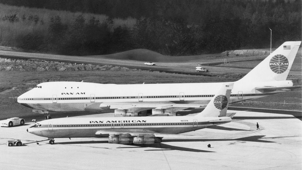 The 747 was built to be twice as big as its ancestor, the 707 (Credit: Getty Images)