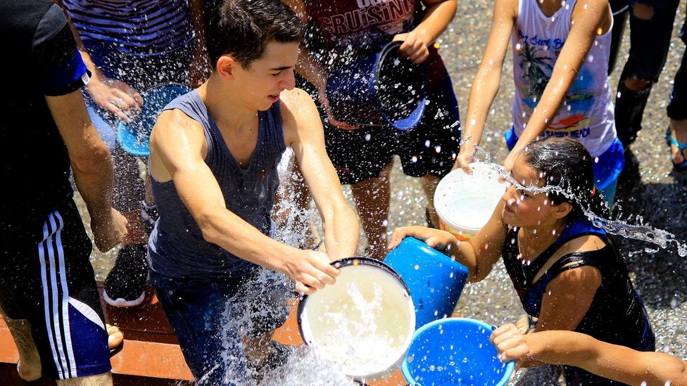Armenian holidays like Vardavar, during which people fling water at one another, showcase the country’s ancient traditions (Credit: Xinhua/Alamy) Armenian holidays like Vardavar, during which people fling water at one another, showcase the country’s ancient traditions (Credit: Xinhua/Alamy)