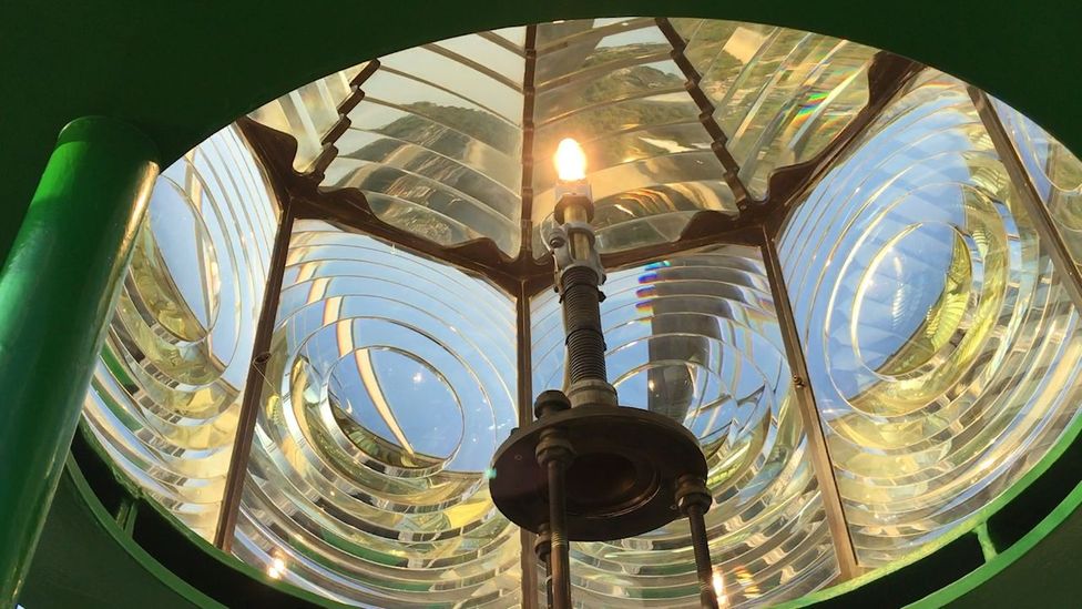 Punta Carena's rotating optical lens is the second most powerful in Italy (Credit: Eliot Stein)