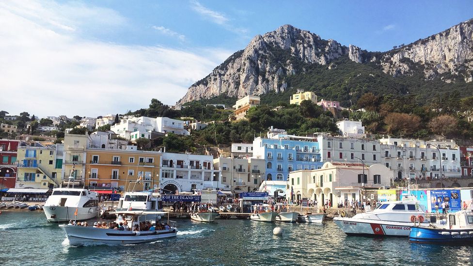 Capri’s south-western coast is a ‘shadow zone’, with no mobile signal or GPS, which makes it challenging for sailors to navigate (Credit: Eliot Stein)