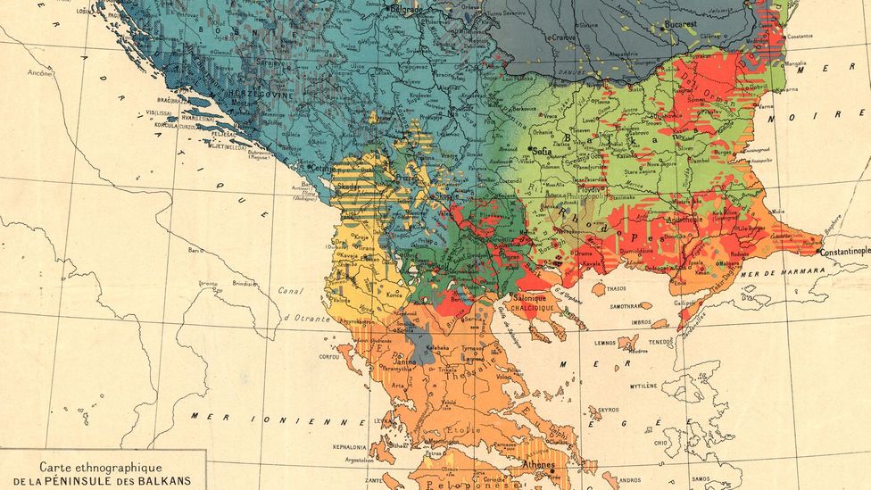 Этнографическая карта балкан