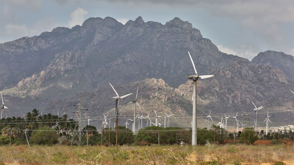 Besides its nuclear power schemes, India is also investing heavily in renewable power sources, such as these wind turbines in Punniyavalanpuram, Tamil Nadu (Credit: Getty Images) Besides its nuclear power schemes, India is also investing heavily in renewable power sources, such as these wind turbines in Punniyavalanpuram, Tamil Nadu (Credit: Getty Images)
