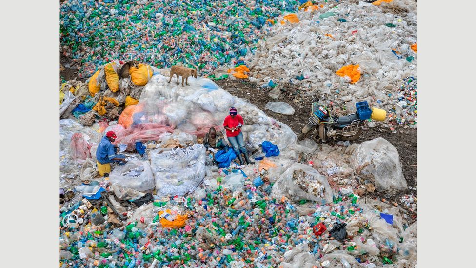 Dandora Landfill #3, Plastics Recycling, Nairobi, Kenya, 2016: among the world's largest (Credit: Edward Burtynsky, courtesy Flowers Gallery, London/Metivier Gallery, Toronto) Dandora Landfill #3, Plastics Recycling, Nairobi, Kenya, 2016: among the world's largest (Credit: Edward Burtynsky, courtesy Flowers Gallery, London/Metivier Gallery, Toronto)