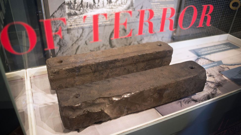 Iron ballast bars were found at the Clifton wreck site between 2011 and 2012 (Credit: Rodger Bosch/Stringer) Iron ballast bars were found at the Clifton wreck site between 2011 and 2012 (Credit: Rodger Bosch/Stringer)