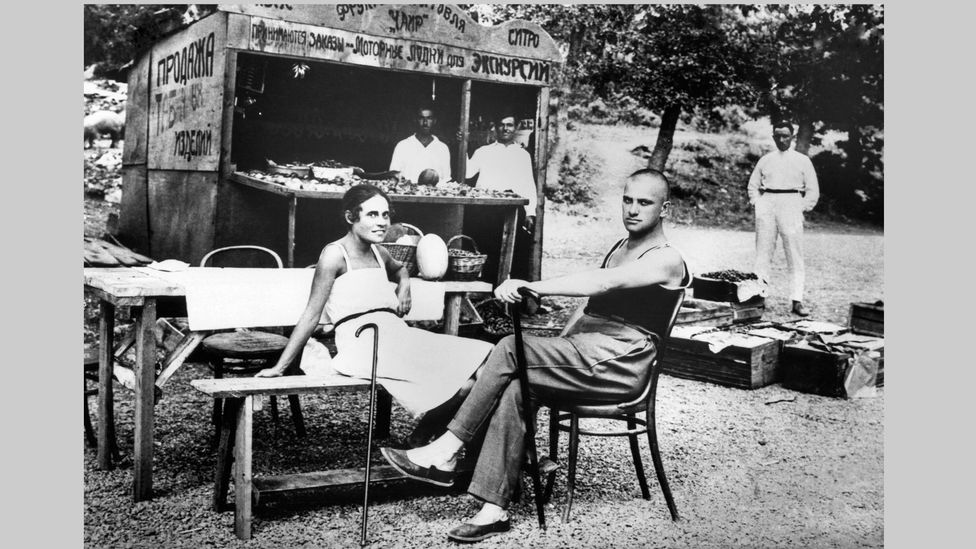 Lilya Brik and Vladimir Mayakovsky – Lilya and her husband Osip both fell in love with the poet, and their ménage à trois lasted 15 years (Credit: Getty Images) Lilya Brik and Vladimir Mayakovsky – Lilya and her husband Osip both fell in love with the poet, and their ménage à trois lasted 15 years (Credit: Getty Images)