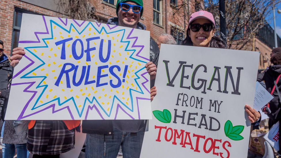 Veggie Pride Parade, now in its 11th year in New York starts in the old meatpacking district (Credit: Getty Images)