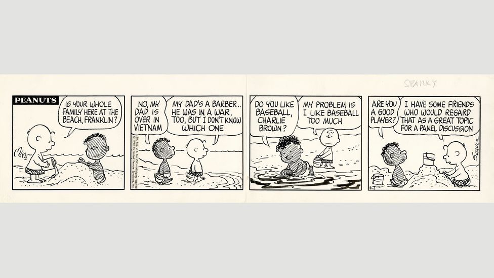 The peanuts comic strips fist appearence