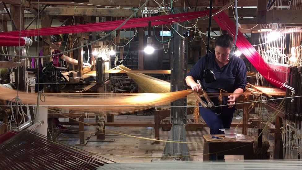 Today, there are just seven weavers at the Luigi Bevilacqua Company (Credit: Eliot Stein)