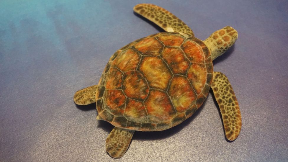By tweaking the surface texture, a turtle can be made to look like a gun to a machine vision system (Credit: MIT)