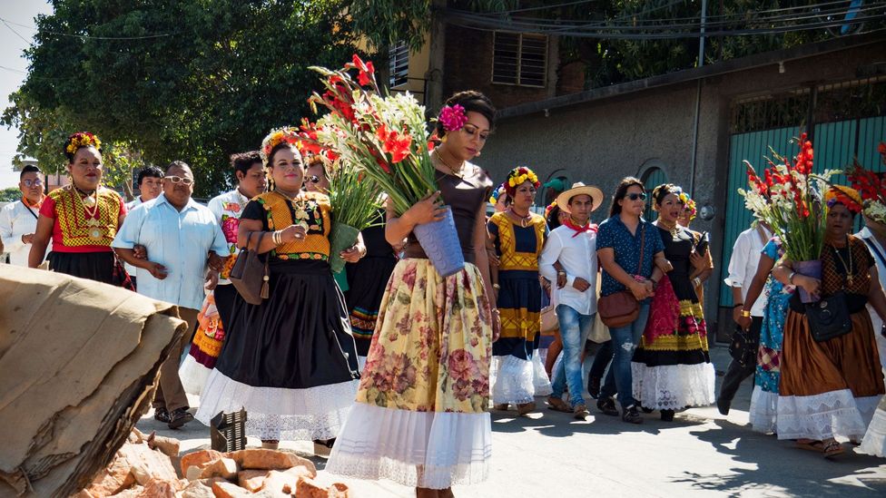 A lot of muxes work preparing the traditional fiestas that are a big part of the local economy (Credit: Zofia Radzikowska)