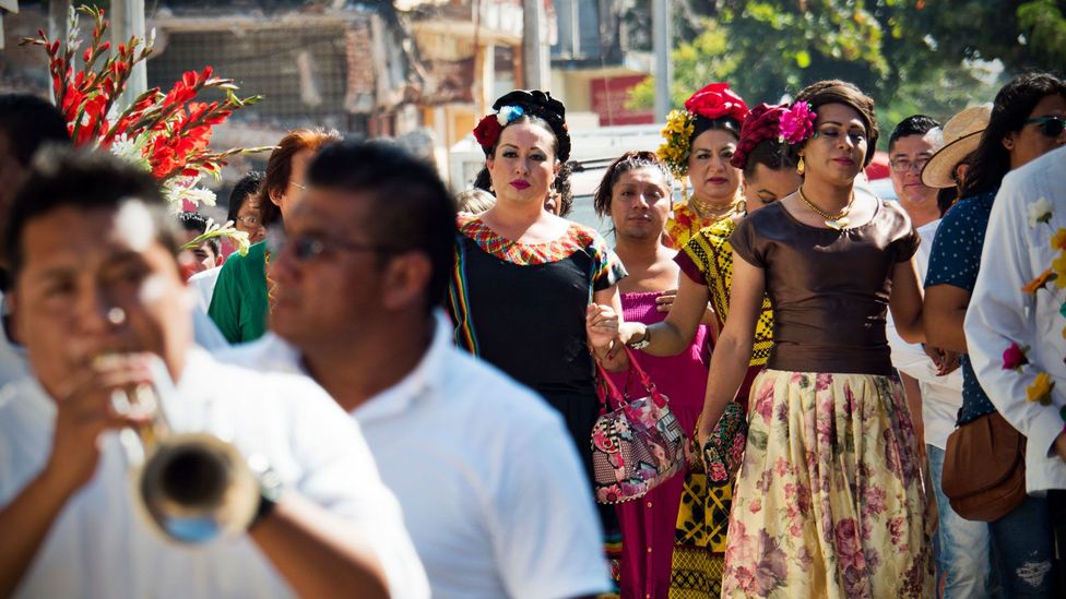 Some say muxes fell out from the pocket of Vicente Ferrer, the patron saint of Juchitán, as he passed through Juchitán (Credit: Zofia Radzikowska)