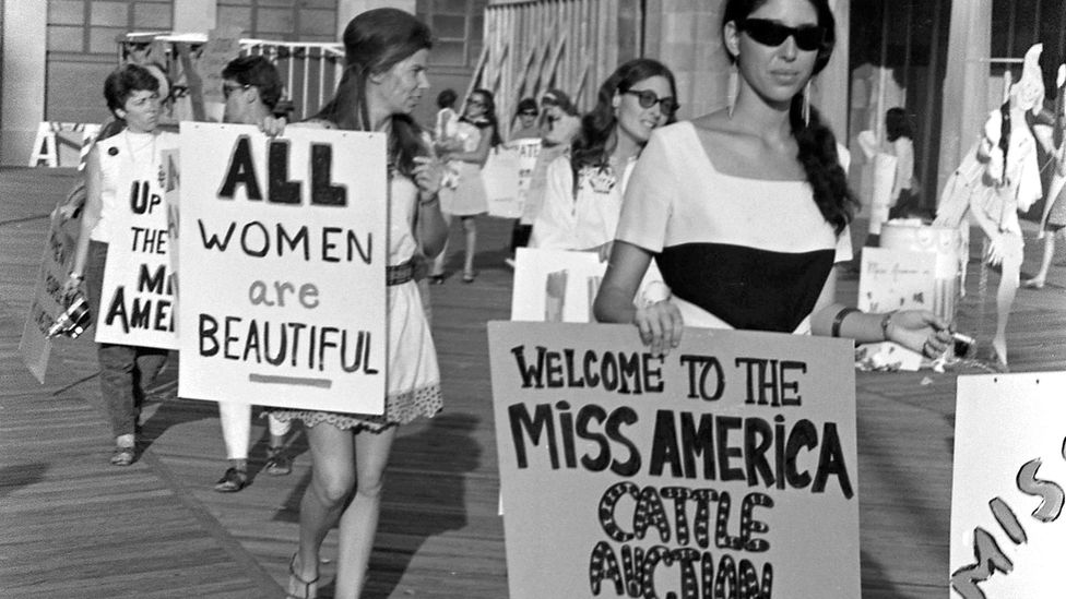 While The White Album was being recorded, second-wave feminists protested the Miss America pageant in Atlantic City (Credit: Getty) While The White Album was being recorded, second-wave feminists protested the Miss America pageant in Atlantic City (Credit: Getty)