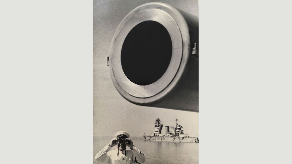 Yakov Kahlip, On Guard, 1937 (Photograph based on a design by Rodchenko) (Credit: Copyright the artist courtesy Atlas Gallery) Yakov Kahlip, On Guard, 1937 (Photograph based on a design by Rodchenko) (Credit: Copyright the artist courtesy Atlas Gallery)